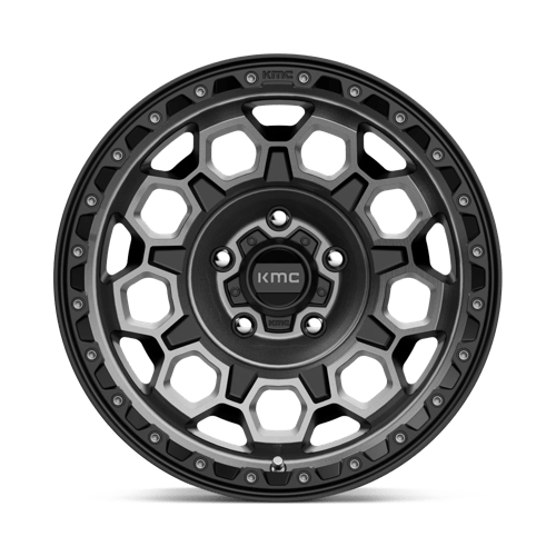 17X9 KMC KM545 TREK SATIN BLACK W/ GRAY TINT 5X127