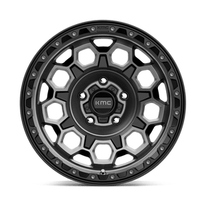 17X9 KMC KM545 TREK SATIN BLACK W/ GRAY TINT 5X127
