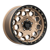 17X9 KMC KM545 TREK MATTE BRONZE W/ BLACK LIP 5X127