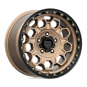 17X9 KMC KM545 TREK MATTE BRONZE W/ BLACK LIP 5X127