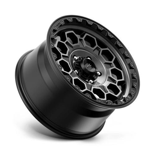 17X9 KMC KM545 TREK SATIN BLACK W/ GRAY TINT 5X127