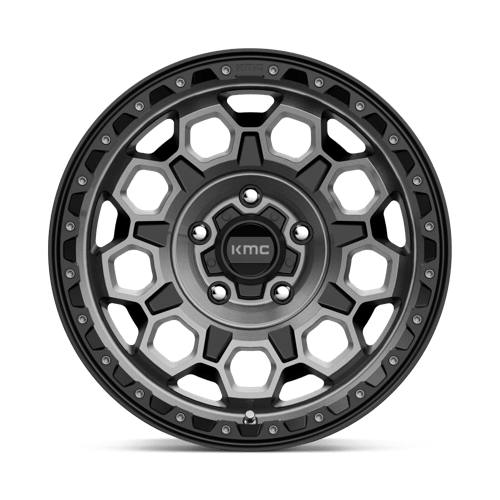 17X9 KMC KM545 TREK SATIN BLACK W/ GRAY TINT 5X127