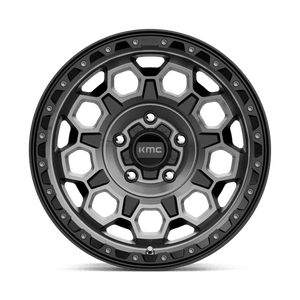 17X9 KMC KM545 TREK SATIN BLACK W/ GRAY TINT 5X127