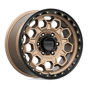 17X9 KMC KM545 TREK MATTE BRONZE W/ BLACK LIP 6X139.7