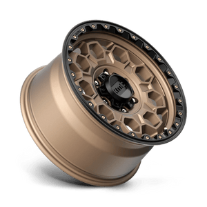 17X9 KMC KM545 TREK MATTE BRONZE W/ BLACK LIP 6X139.7