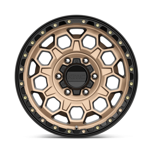 17X9 KMC KM545 TREK MATTE BRONZE W/ BLACK LIP 6X139.7