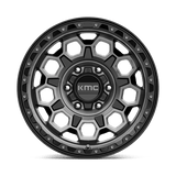 17X9 KMC KM545 TREK SATIN BLACK W/ GRAY TINT 6X120