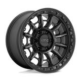 17X9 KMC KM547 CARNAGE SATIN BLACK W/ GRAY TINT 5X150