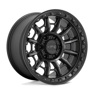 17X9 KMC KM547 CARNAGE SATIN BLACK W/ GRAY TINT 6X135