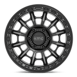 17X9 KMC KM547 CARNAGE SATIN BLACK W/ GRAY TINT 5X150
