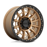 17X9 KMC KM547 CARNAGE MATTE BRONZE W/ BLACK LIP 5X127