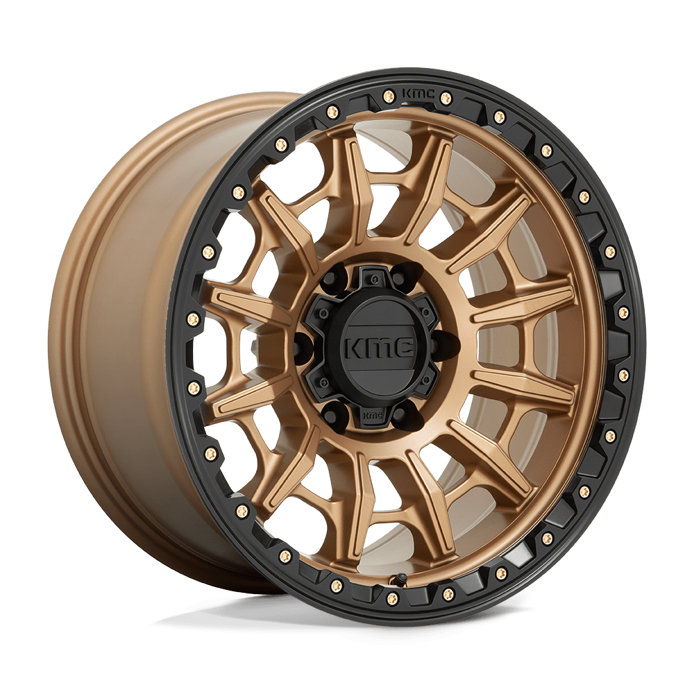 17X9 KMC KM547 CARNAGE MATTE BRONZE W/ BLACK LIP 6X135
