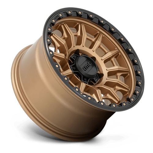 16X8 KMC KM547 CARNAGE MATTE BRONZE W/ BLACK LIP 6X139.7
