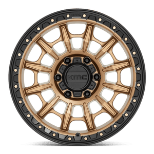 17X9 KMC KM547 CARNAGE MATTE BRONZE W/ BLACK LIP 5X127