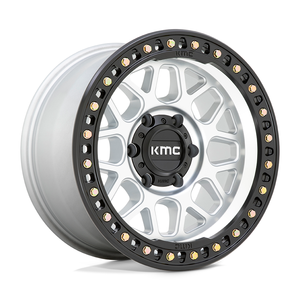 17X9 KMC KM549 GRS RIMS -  MACHINED W/ SATIN BLACK LIP 6X139.7