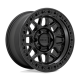 18X8.5 KMC KM549 GRS RIMS -  SATIN BLACK 6X139.7