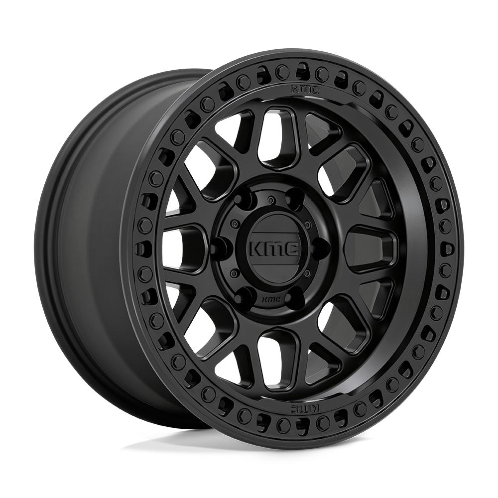 17X9 KMC KM549 GRS RIMS - SATIN BLACK 6X139.7