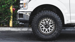 17X8.5 KMC KM549 GRS RIMS - MACHINED W/ SATIN BLACK LIP 6X139.7