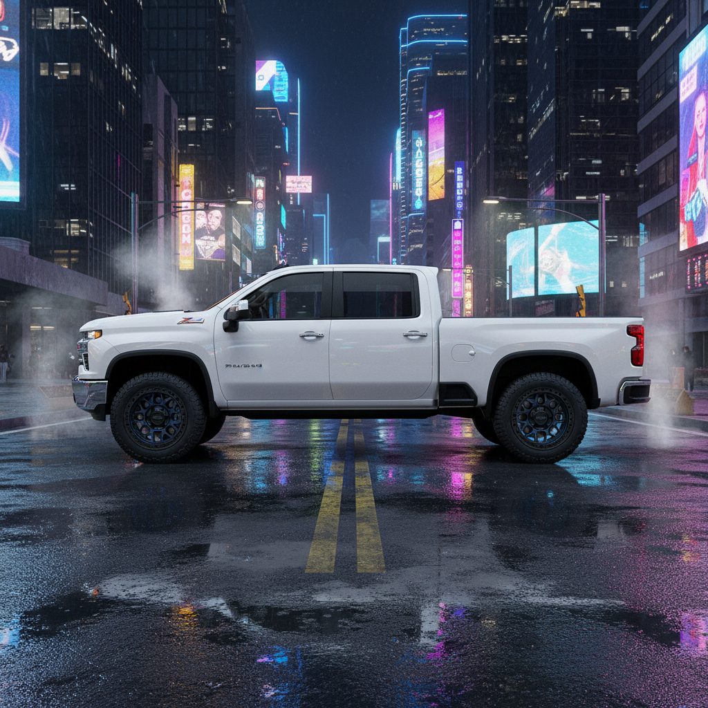 18X8.5 KMC KM549 GRS RIMS - MIDNIGHT BLUE W/ G-BLACK LIP 8X180