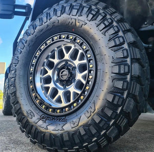 20X9 KMC KM549 GRS RIMS - GLOSS SILVER W/ MACHINED FACE 8X165.1