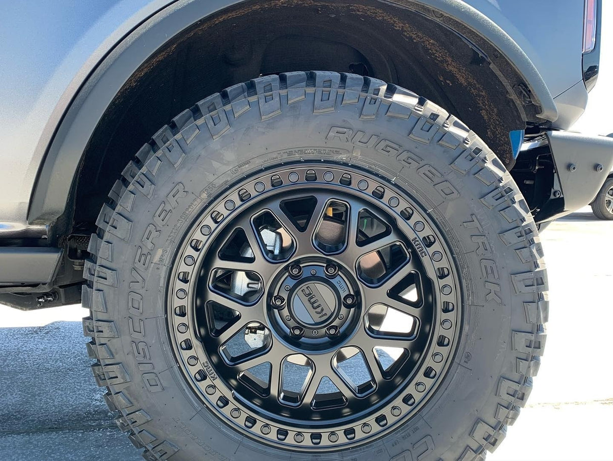 18X8.5 KMC KM549 GRS RIMS -  SATIN BLACK 6X139.7