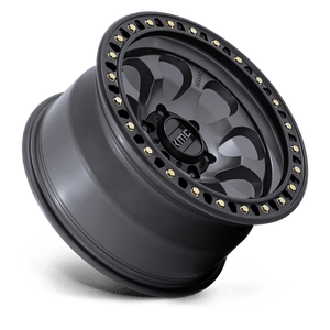 17X9 KMC KM550 RIOT SBL ANTHRACITE W/ SATIN BLACK LIP 6X135