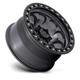 18X9 KMC KM550 RIOT SBL ANTHRACITE W/ SATIN BLACK LIP 6X114.3