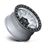 17X8.5 KMC KM550 RIOT SBL MACHINED W/ SATIN BLACK LIP 6X135