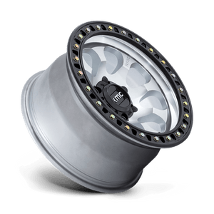 18X9 KMC KM550 RIOT SBL MACHINED W/ SATIN BLACK LIP 6X120