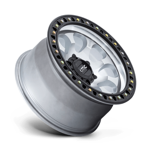 17X8.5 KMC KM550 RIOT SBL MACHINED W/ SATIN BLACK LIP 5X127