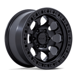 17X9 KMC KM550 RIOT SBL SATIN BLACK 6X135