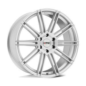 20X9 KMC KM707 CHANNEL BRUSHED SILVER 5X120