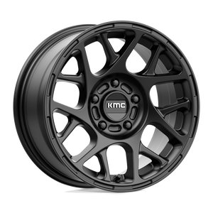 17X8 KMC KM708 BULLY SATIN BLACK 5X108