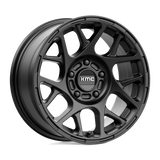 17X8 KMC KM708 BULLY SATIN BLACK 5X112