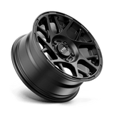 17X8 KMC KM708 BULLY SATIN BLACK 5X112