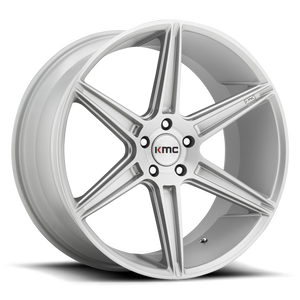20X10.5 KMC KM711 PRISM BRUSHED SILVER 5X120