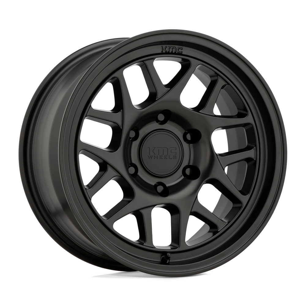 16X8 KMC KM717 BULLY OL SATIN BLACK 5X127