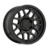 17X8.5 KMC KM717 BULLY OL SATIN BLACK 5X150