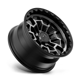 16X8 KMC KM718 SUMMIT SATIN BLACK W/ GRAY TINT 6X120