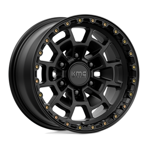 16X8 KMC KM718 SUMMIT SATIN BLACK 6X120