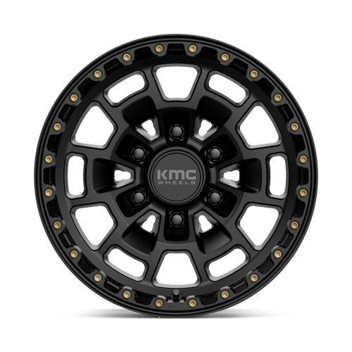 16X8 KMC KM718 SUMMIT SATIN BLACK 6X139.7
