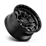 17X8.5 KMC KM718 SUMMIT SATIN BLACK W/ GRAY TINT 5X127