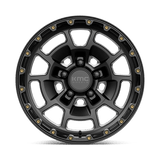 17X8.5 KMC KM718 SUMMIT SATIN BLACK 5X150