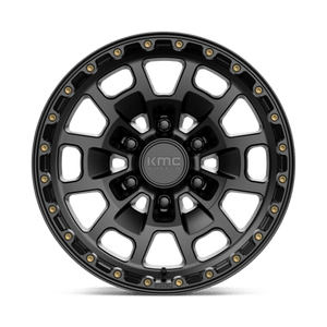 17X8.5 KMC KM718 SUMMIT SATIN BLACK 6X135