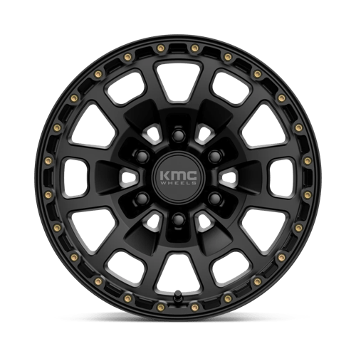 17X8.5 KMC KM718 SUMMIT SATIN BLACK 6X139.7