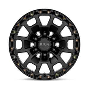 17X8.5 KMC KM718 SUMMIT SATIN BLACK 6X139.7