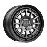 17X8 KMC KM719 CANYON SATIN BLACK W/ GRAY TINT 5X114.3