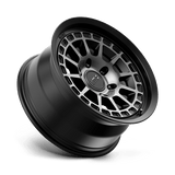 17X8.5 KMC KM719 CANYON SATIN BLACK W/ GRAY TINT 6X139.7