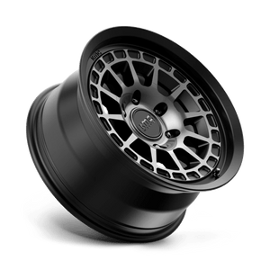 17X8.5 KMC KM719 CANYON SATIN BLACK W/ GRAY TINT 6X139.7
