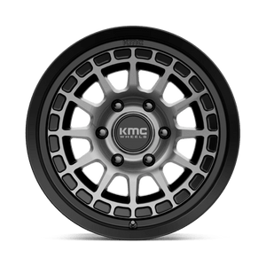 17X8.5 KMC KM719 CANYON SATIN BLACK W/ GRAY TINT 6X139.7